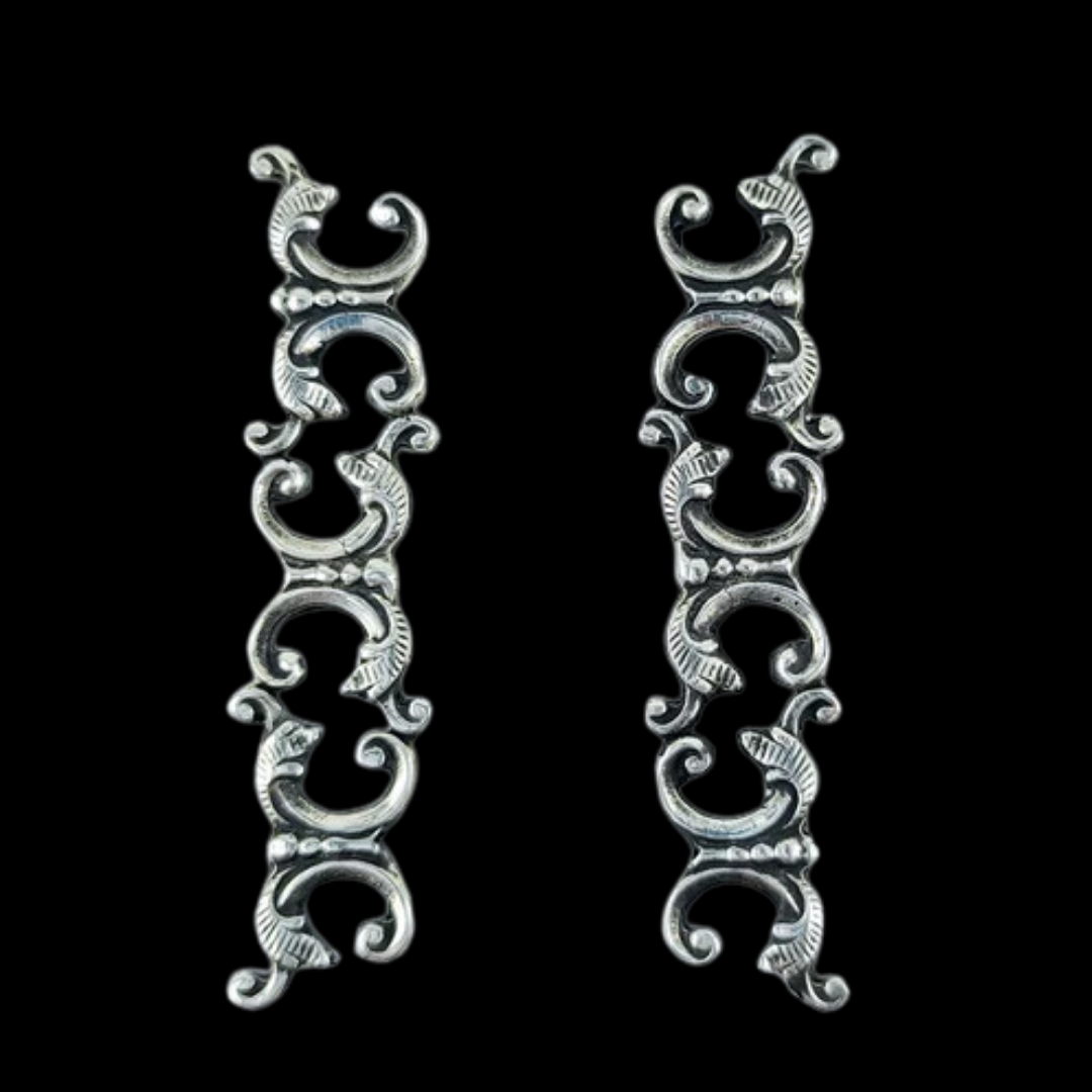 Collection of Ornate Baroque Long Earrings in a gallery layout