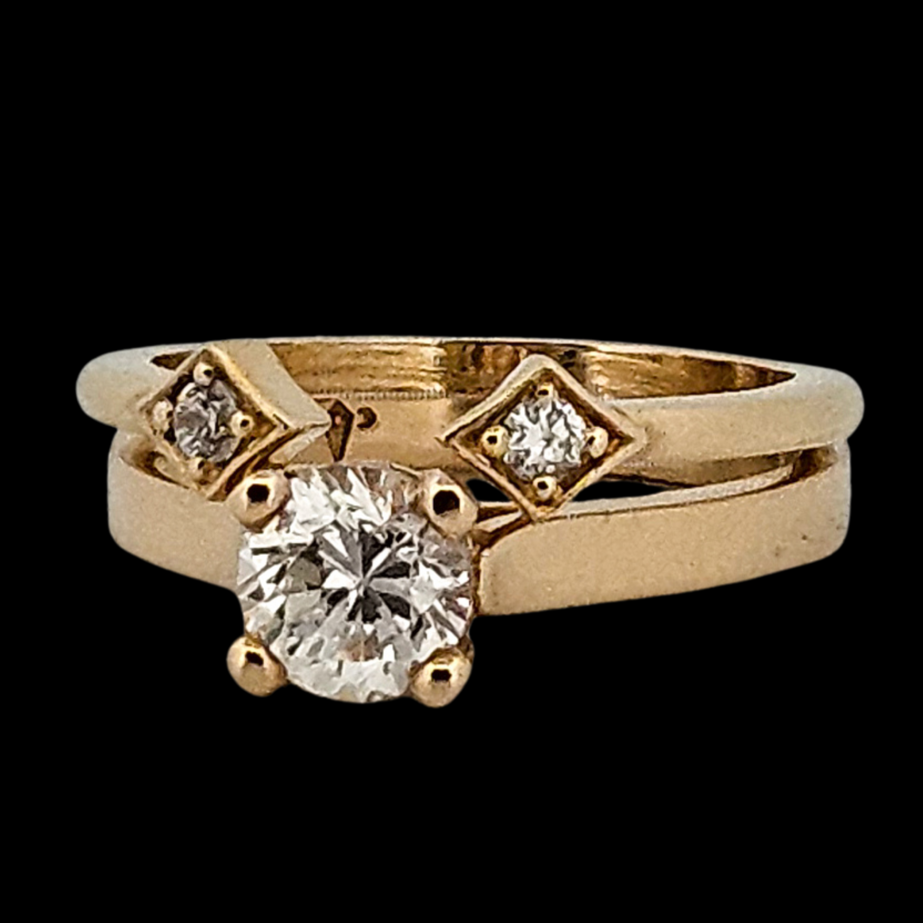Minimalist Elegant 1ct Diamond Ring - Gold & Gemstone Selections ...