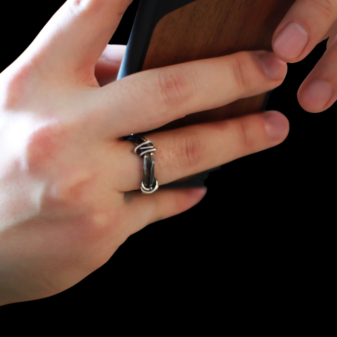 Collection of Alternative Silver Mens Wedding Band Ring - Inchoo Bijoux in a gallery layout