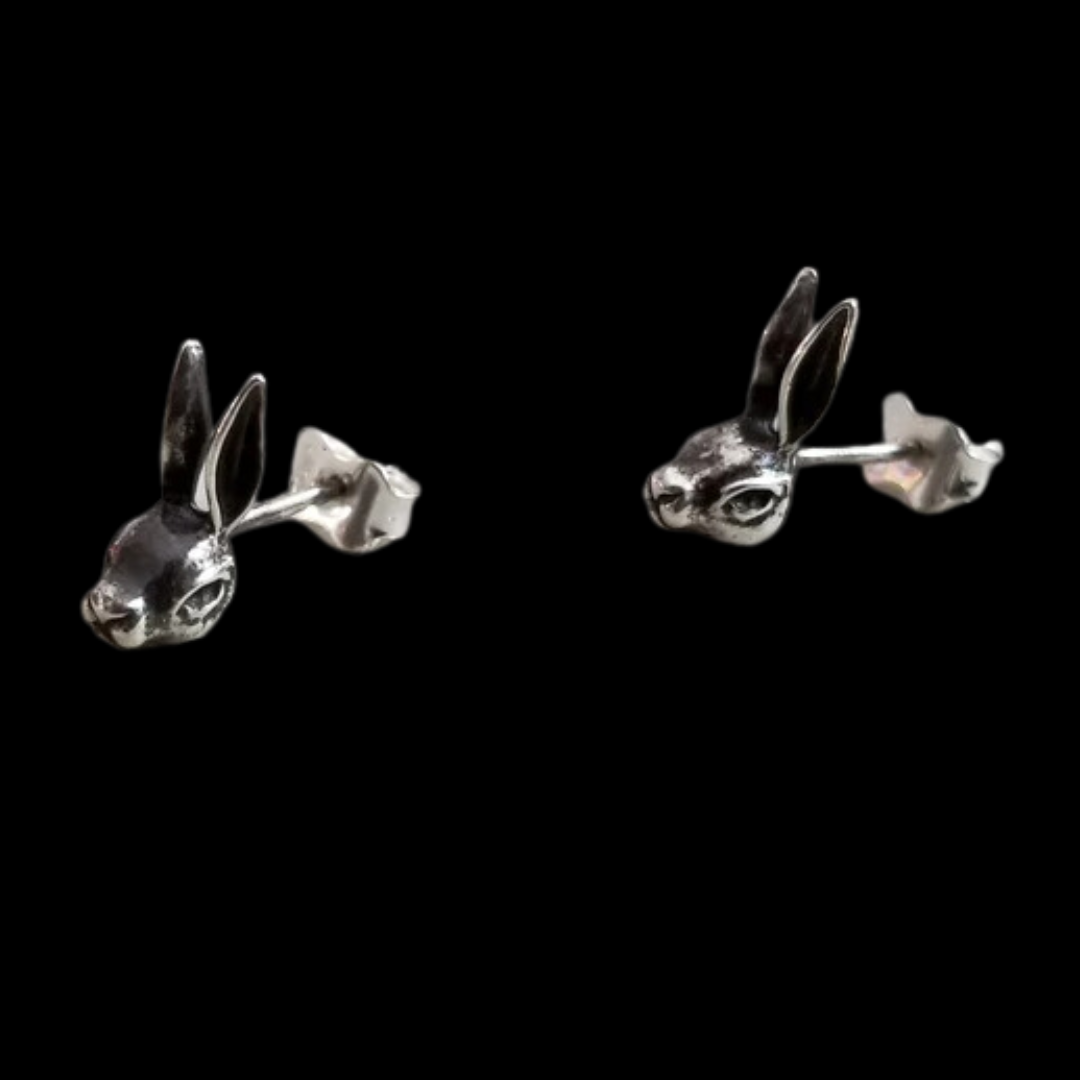 Collection of Silver Bunny Earrings - Inchoo Bijoux in a gallery layout