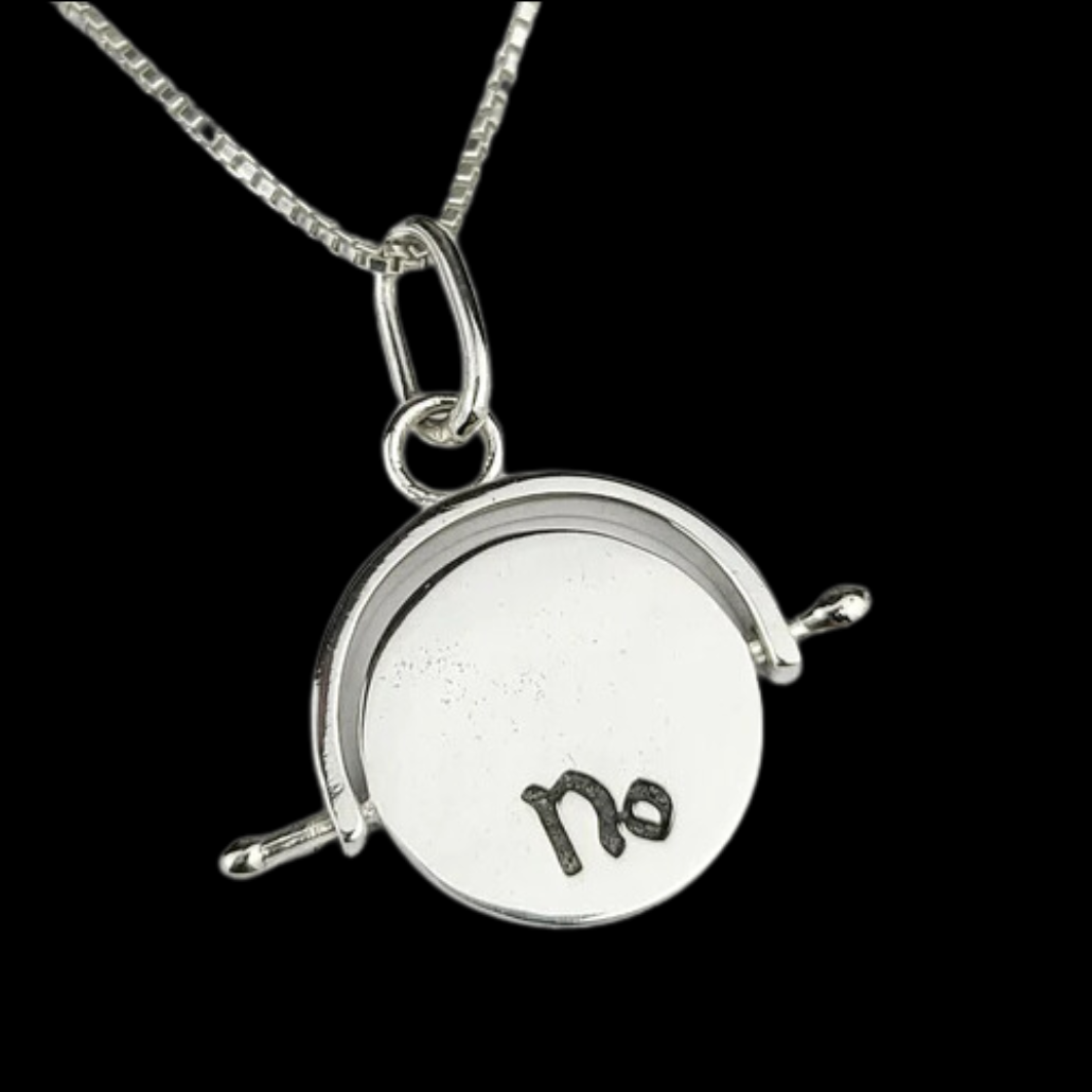 Collection of Yes No Flip Fidget Spinning Pendant - Inchoo Bijoux in a gallery layout
