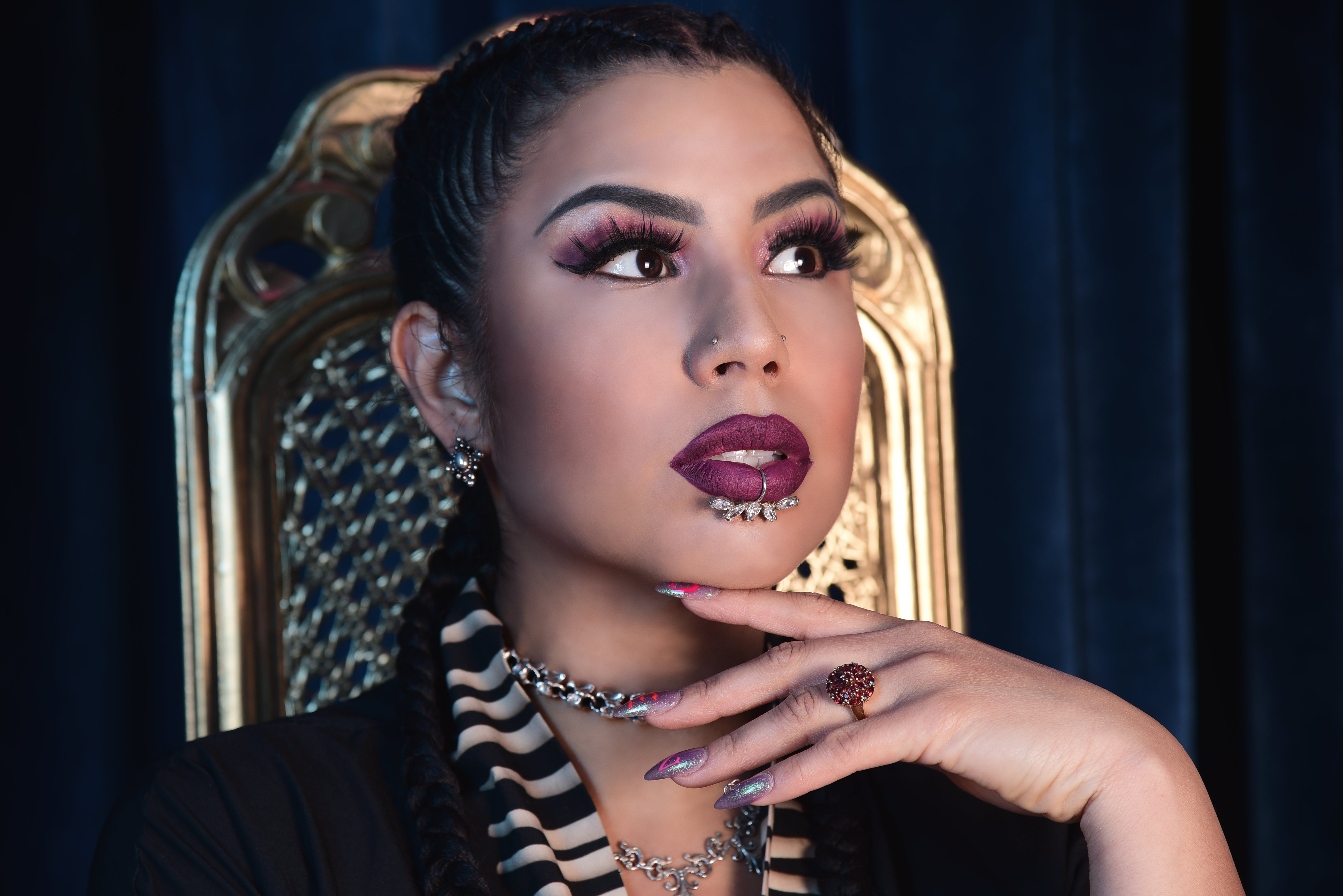 Collection of Statement Lip Jewelry in a gallery layout