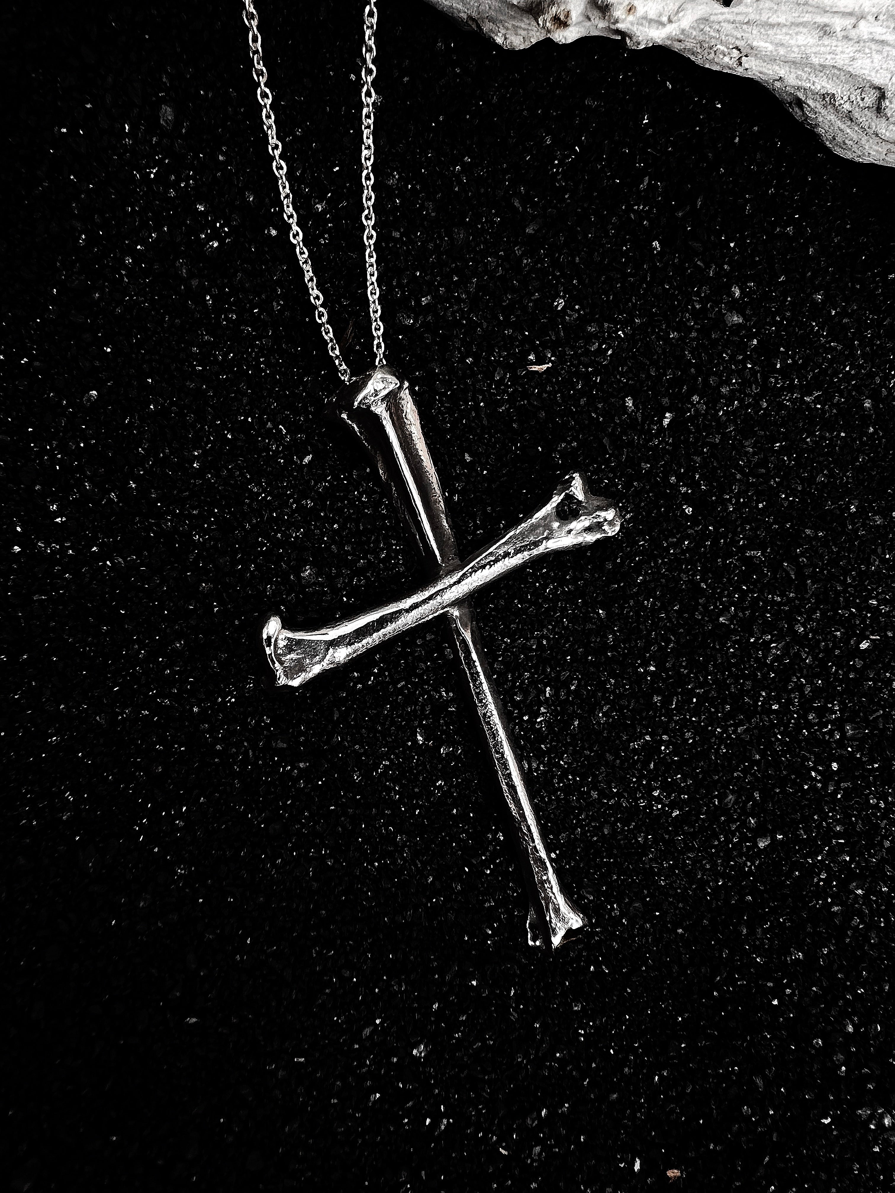 Collection of Heavy Bone Cross Pendant in a gallery layout