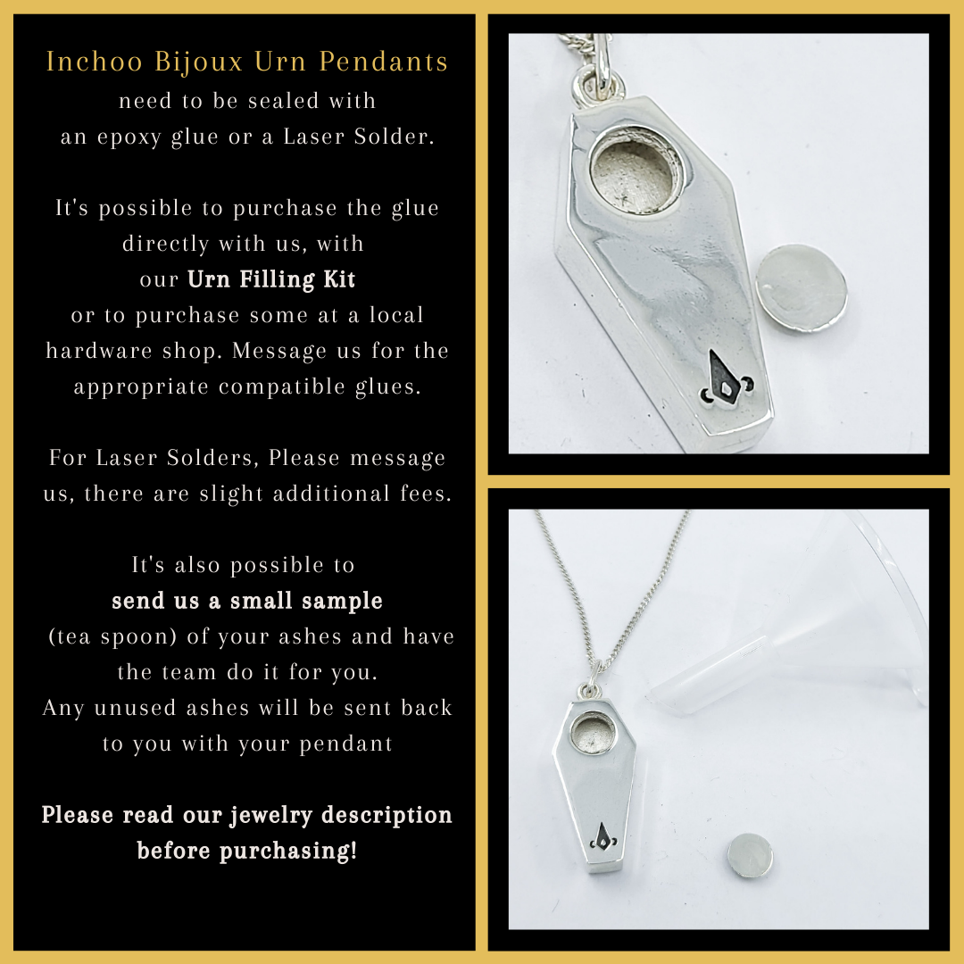 Collection of Gothic Coffin Urn Pendant Necklace - Inchoo Bijoux in a gallery layout