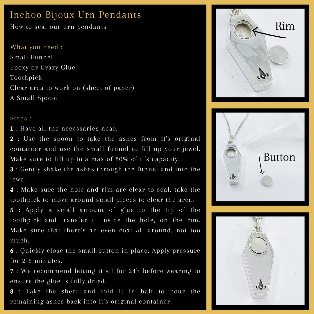 Collection of Gothic Coffin Urn Pendant Necklace - Inchoo Bijoux in a gallery layout