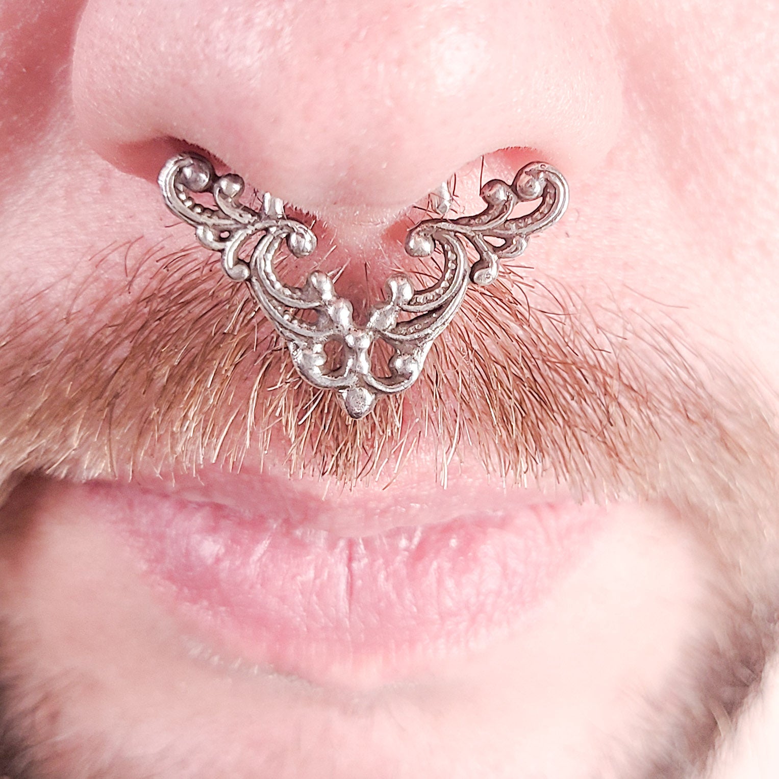 Collection of Big Lace Chevron Triangle Septum in a gallery layout