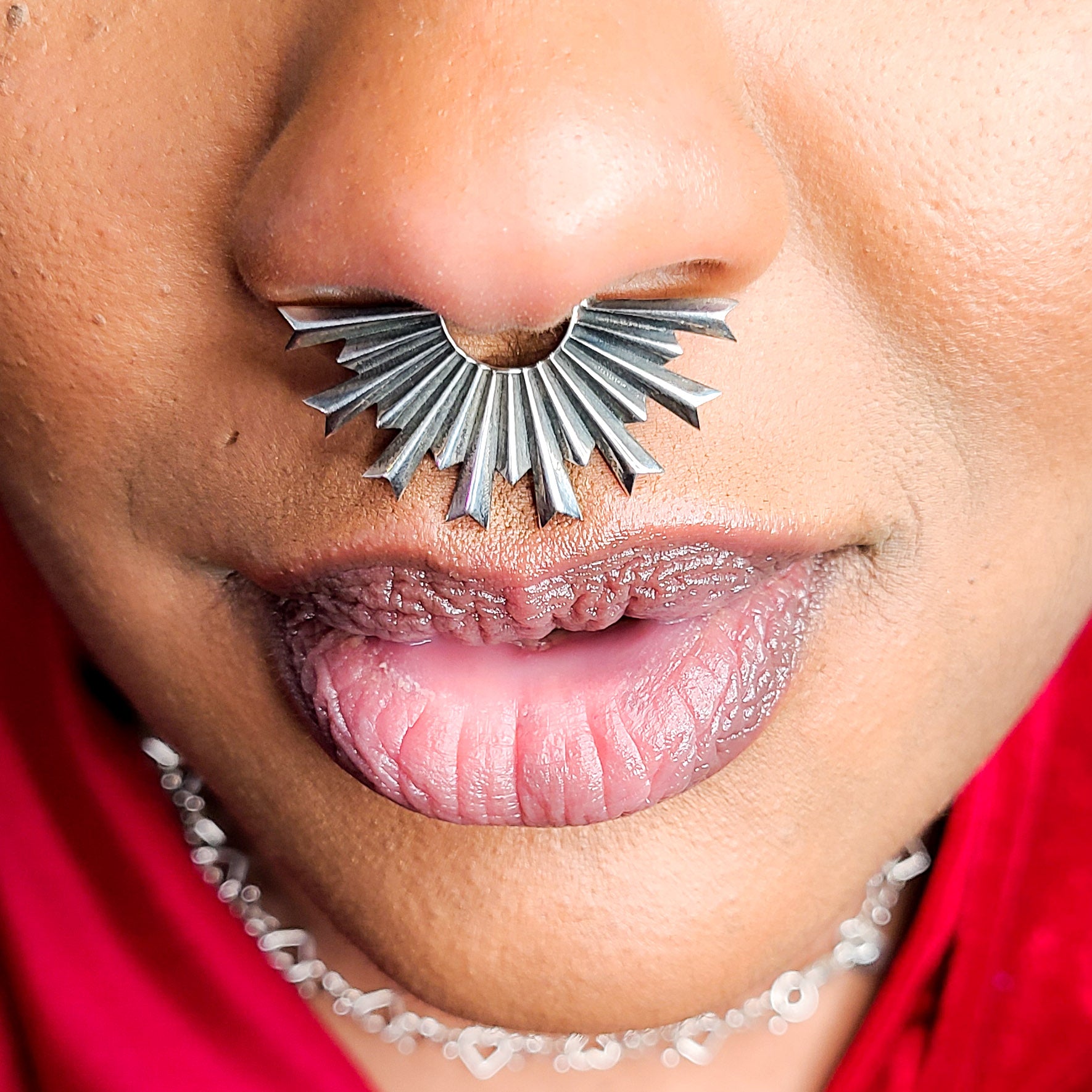 Collection of Art Deco Fan Oversized Septum in a gallery layout