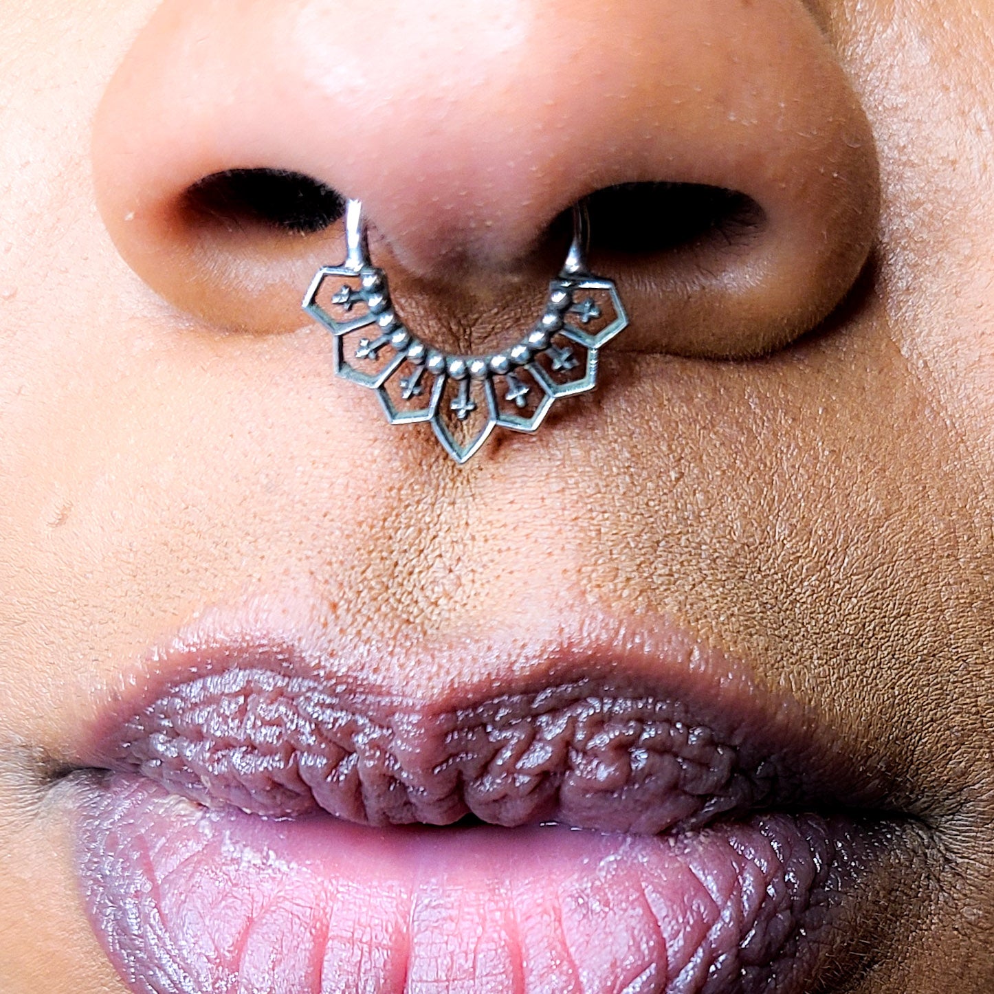 Collection of Gothic Cross Lace Septum in a gallery layout