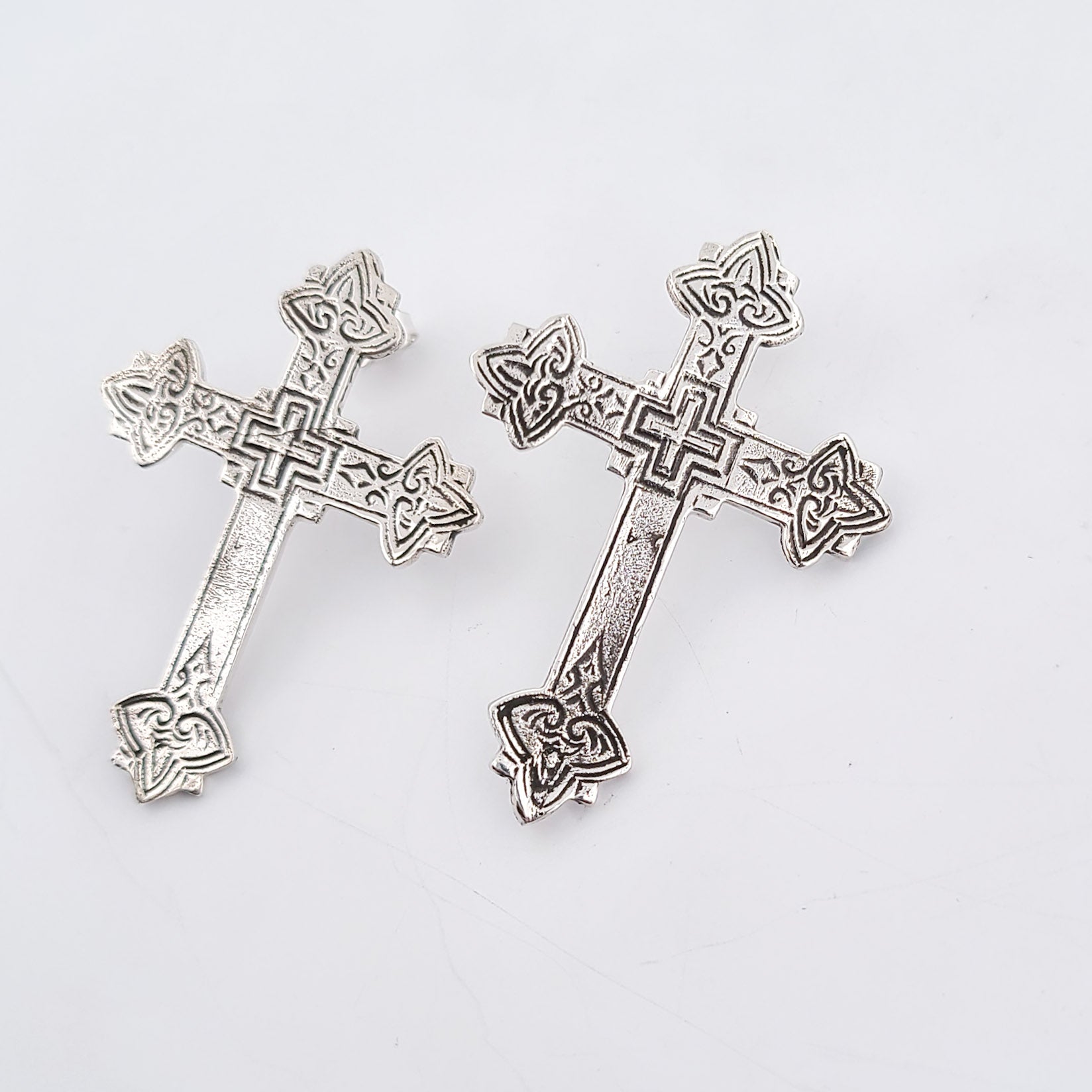 Collection of Armenian Cross Earrings in a gallery layout