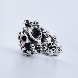 Collection of Catacombes Skull Signet Ring - Unisex in a gallery layout