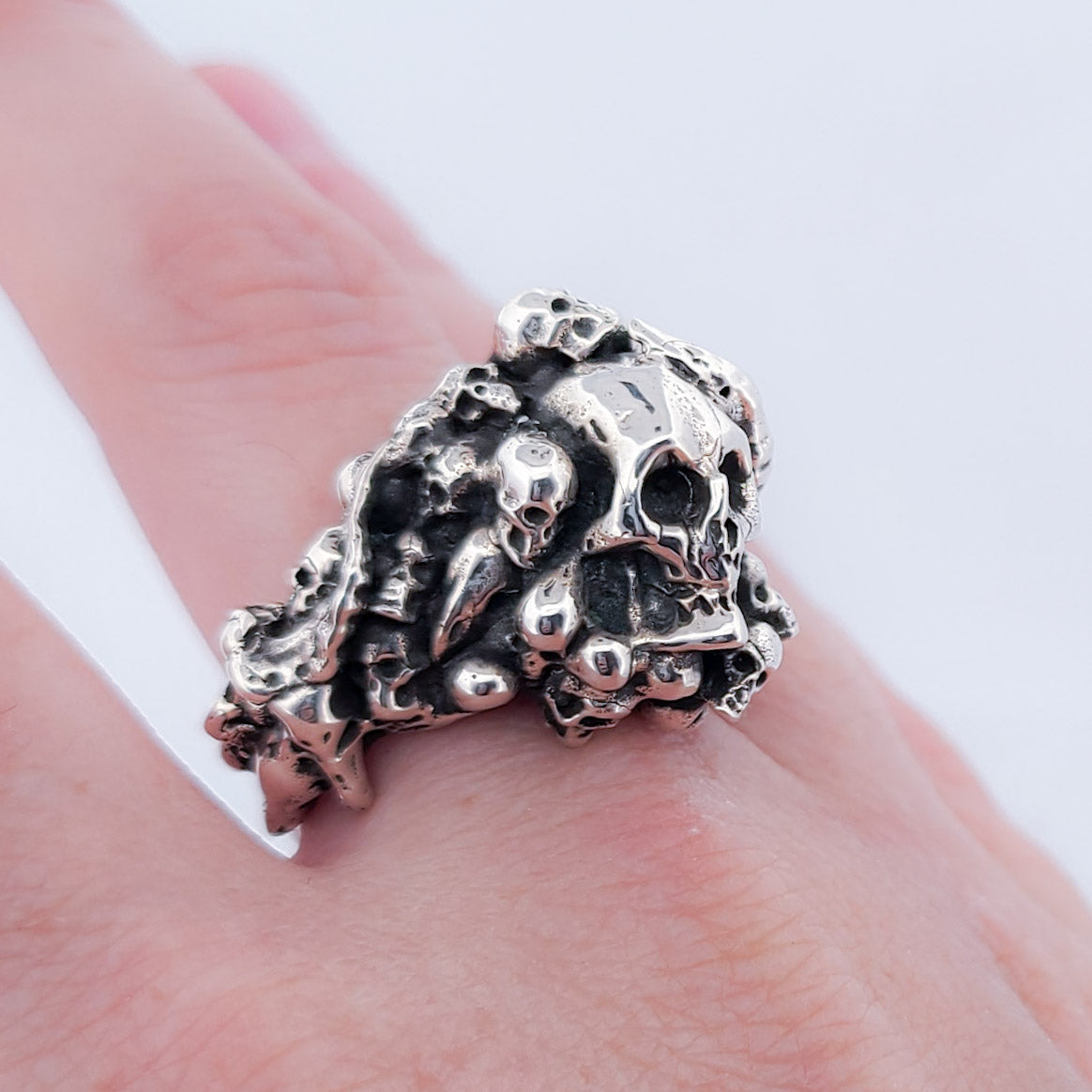 Collection of Catacombes Skull Signet Ring - Unisex in a gallery layout