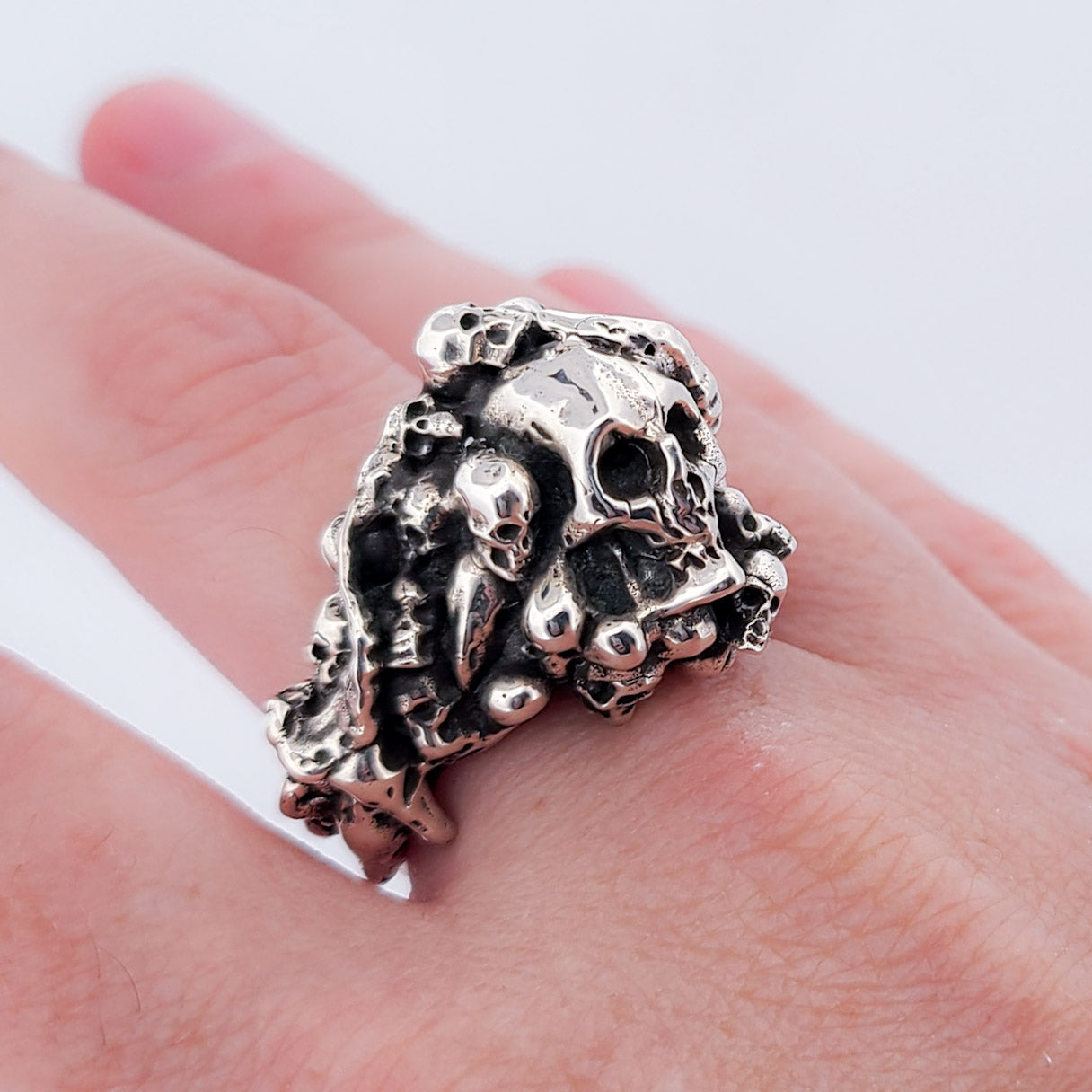 Collection of Catacombes Skull Signet Ring - Unisex in a gallery layout