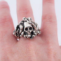 Collection of Catacombes Skull Signet Ring - Unisex in a gallery layout