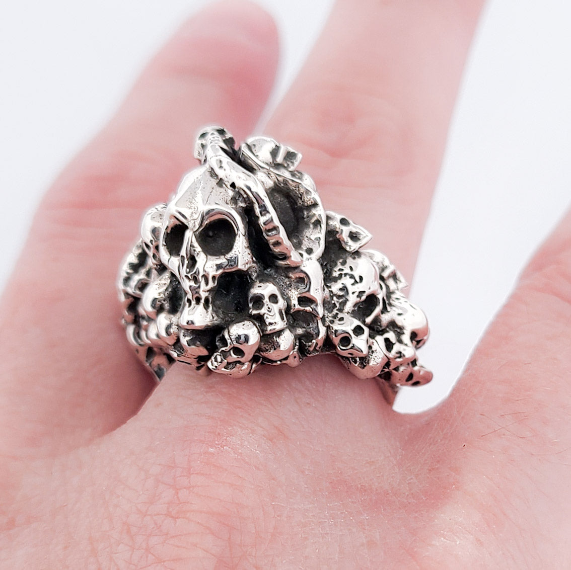 Collection of Catacombes Skull Signet Ring - Unisex in a gallery layout