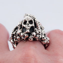 Collection of Catacombes Skull Signet Ring - Unisex in a gallery layout