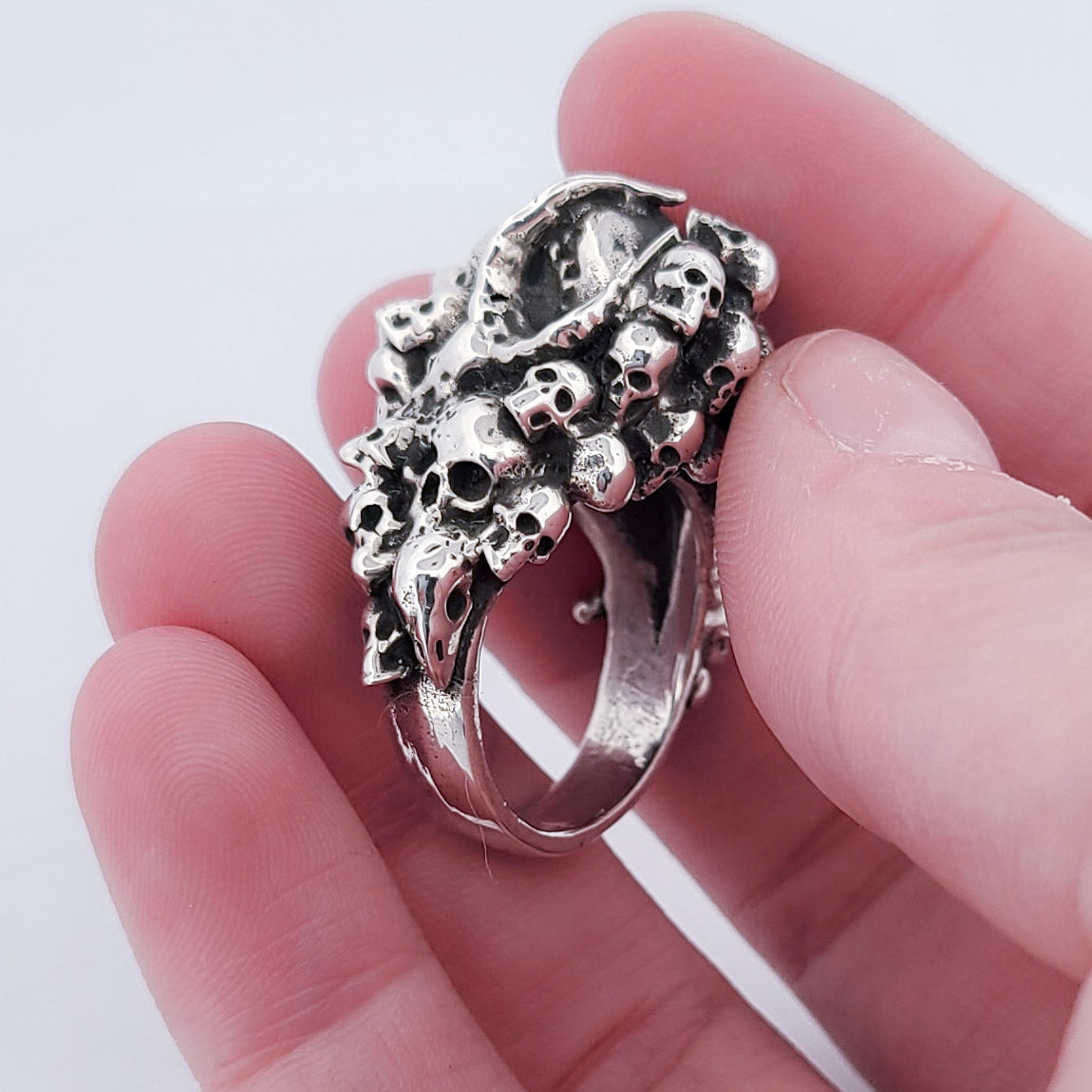 Collection of Catacombes Skull Signet Ring - Unisex in a gallery layout