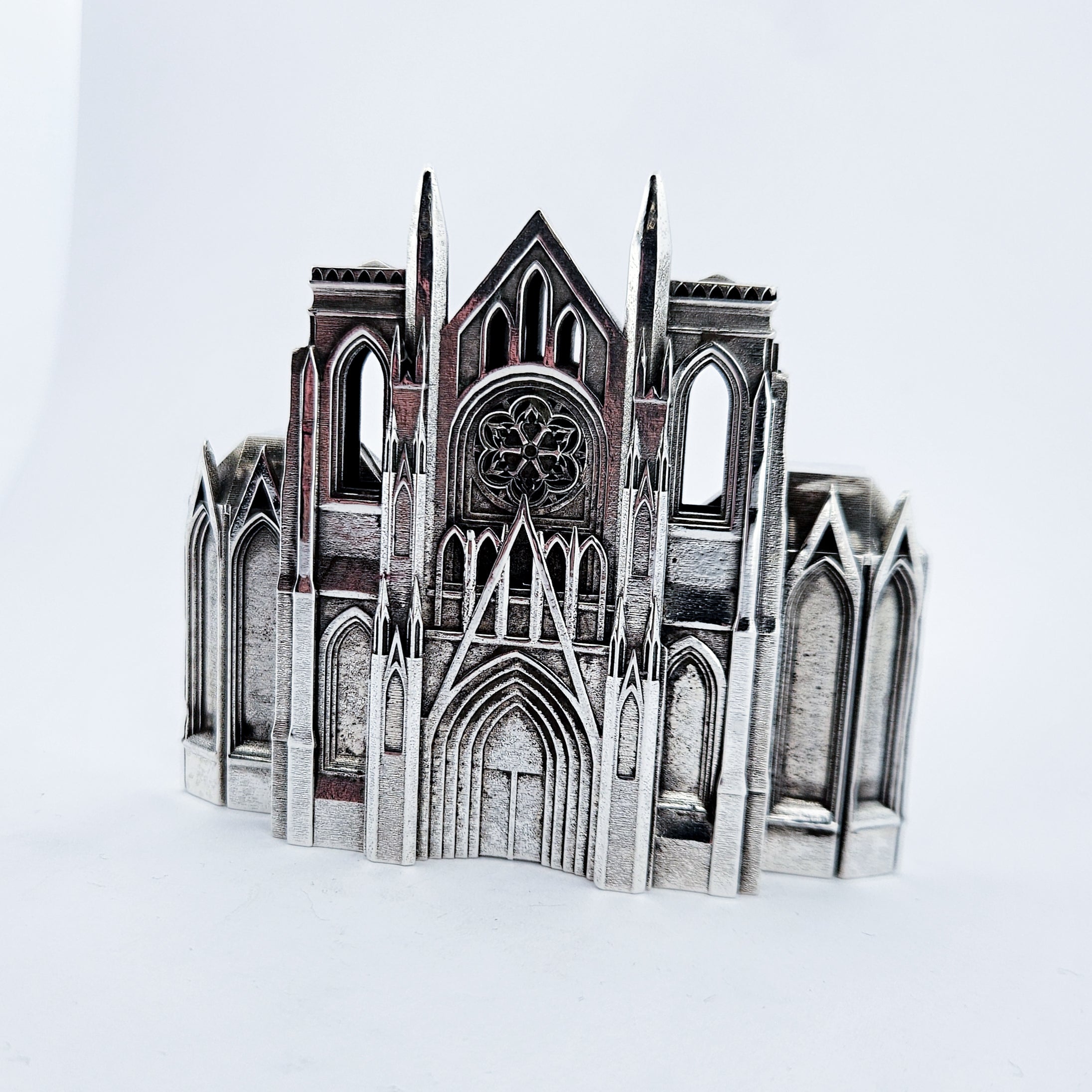 Sterling Silver Statement Cathedral Belt Buckle