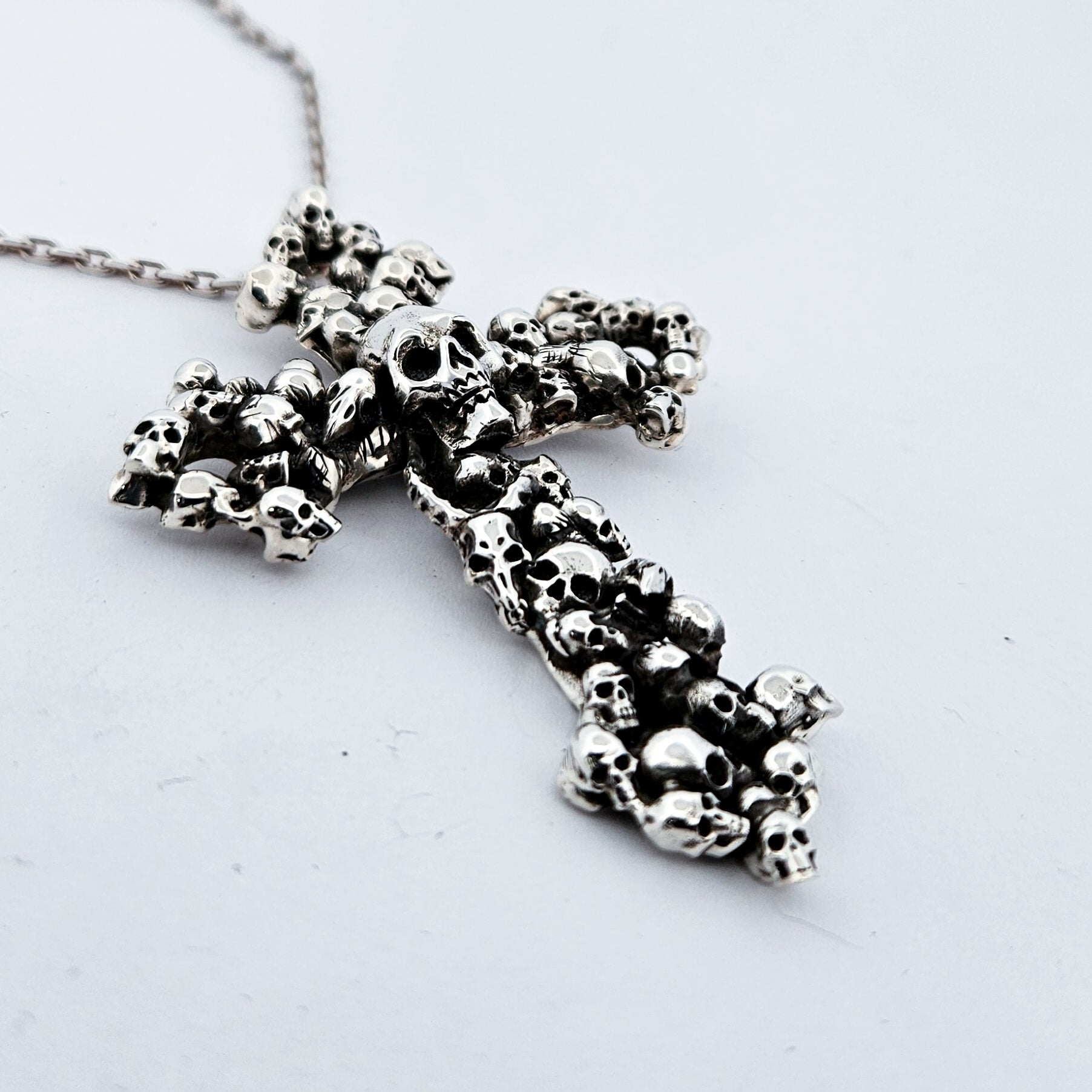 Collection of Catacombs Heavy Skull Cross Pendant in a gallery layout