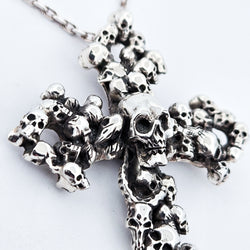 Collection of Catacombs Heavy Skull Cross Pendant in a gallery layout