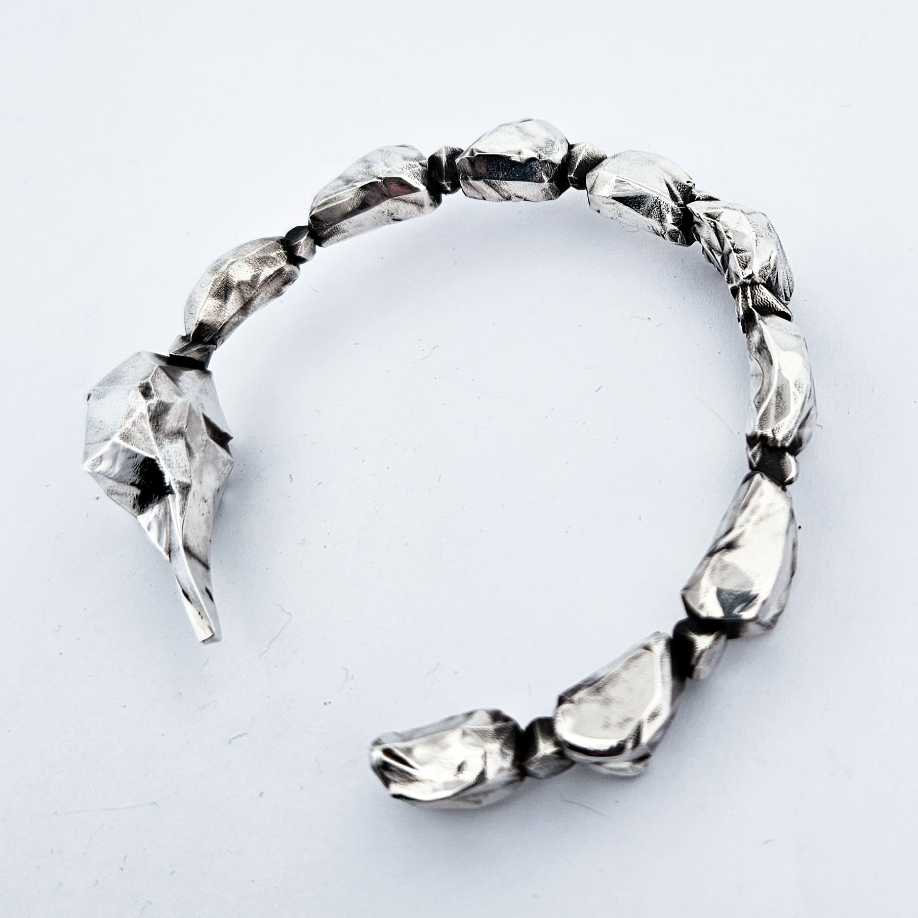 Collection of Big Heavy Scorpion Stinger Bangle Bracelet in a gallery layout