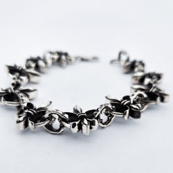 Collection of Heavy Rocker Fleur de Lys Bracelet in a gallery layout