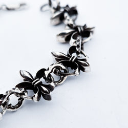 Collection of Heavy Rocker Fleur de Lys Bracelet in a gallery layout