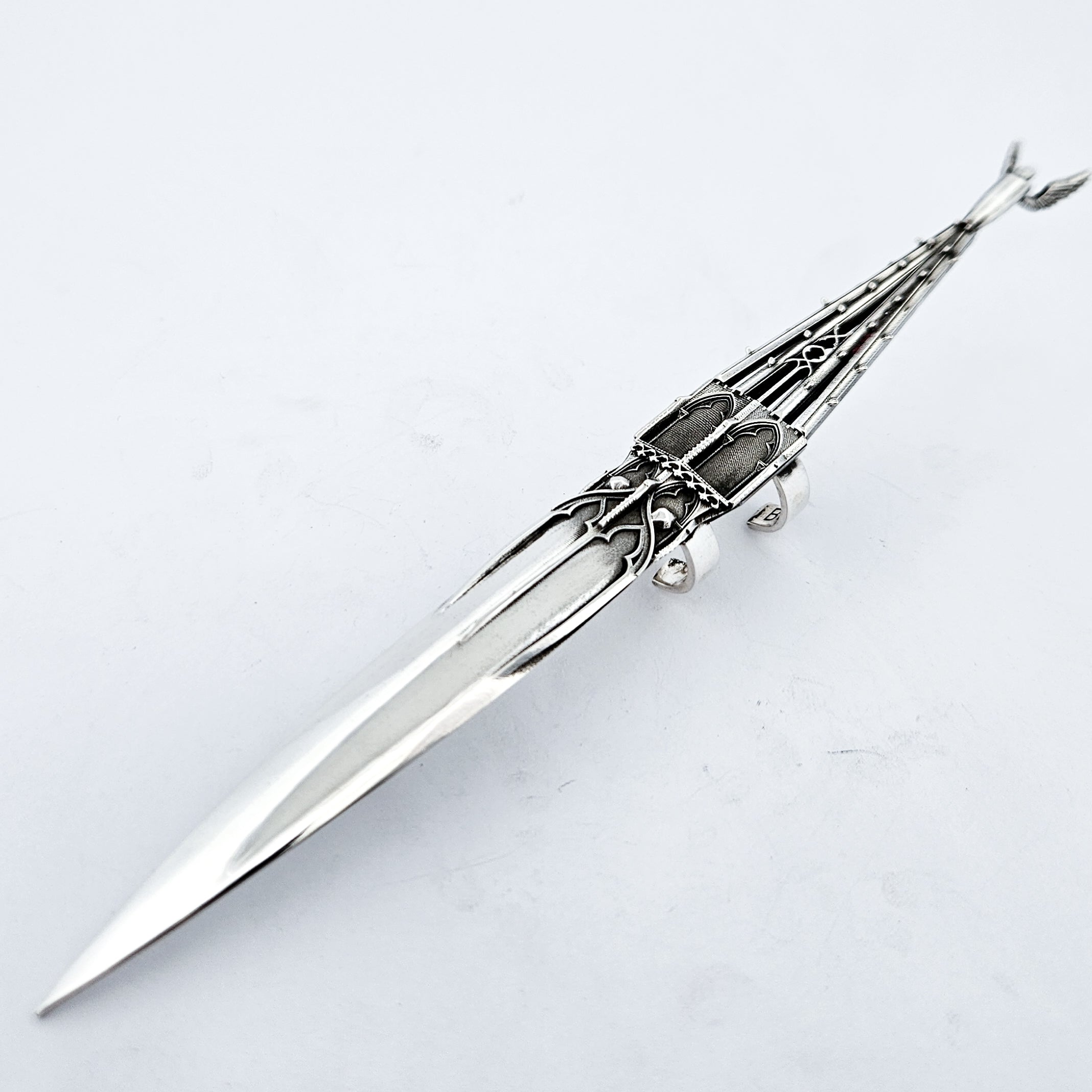 Oversized Gothic Church Claw with Detailed Angel