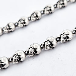 Collection of Heavy Skull Rosary Necklace - Pendant Selection in a gallery layout