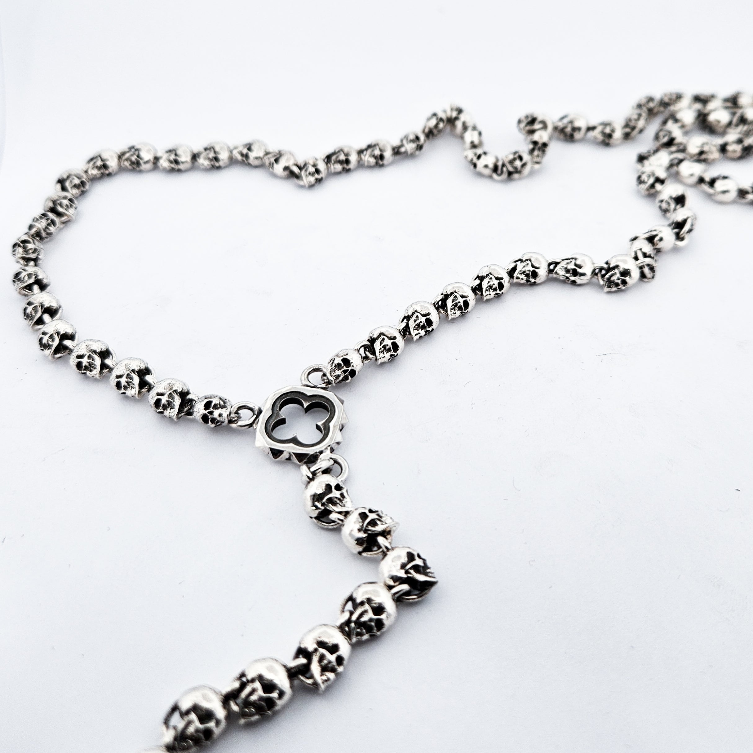 Collection of Heavy Skull Rosary Necklace - Pendant Selection in a gallery layout