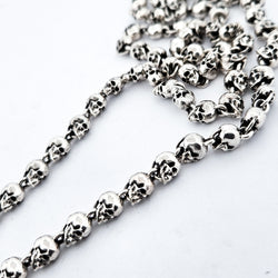 Collection of Heavy Skull Rosary Necklace - Pendant Selection in a gallery layout