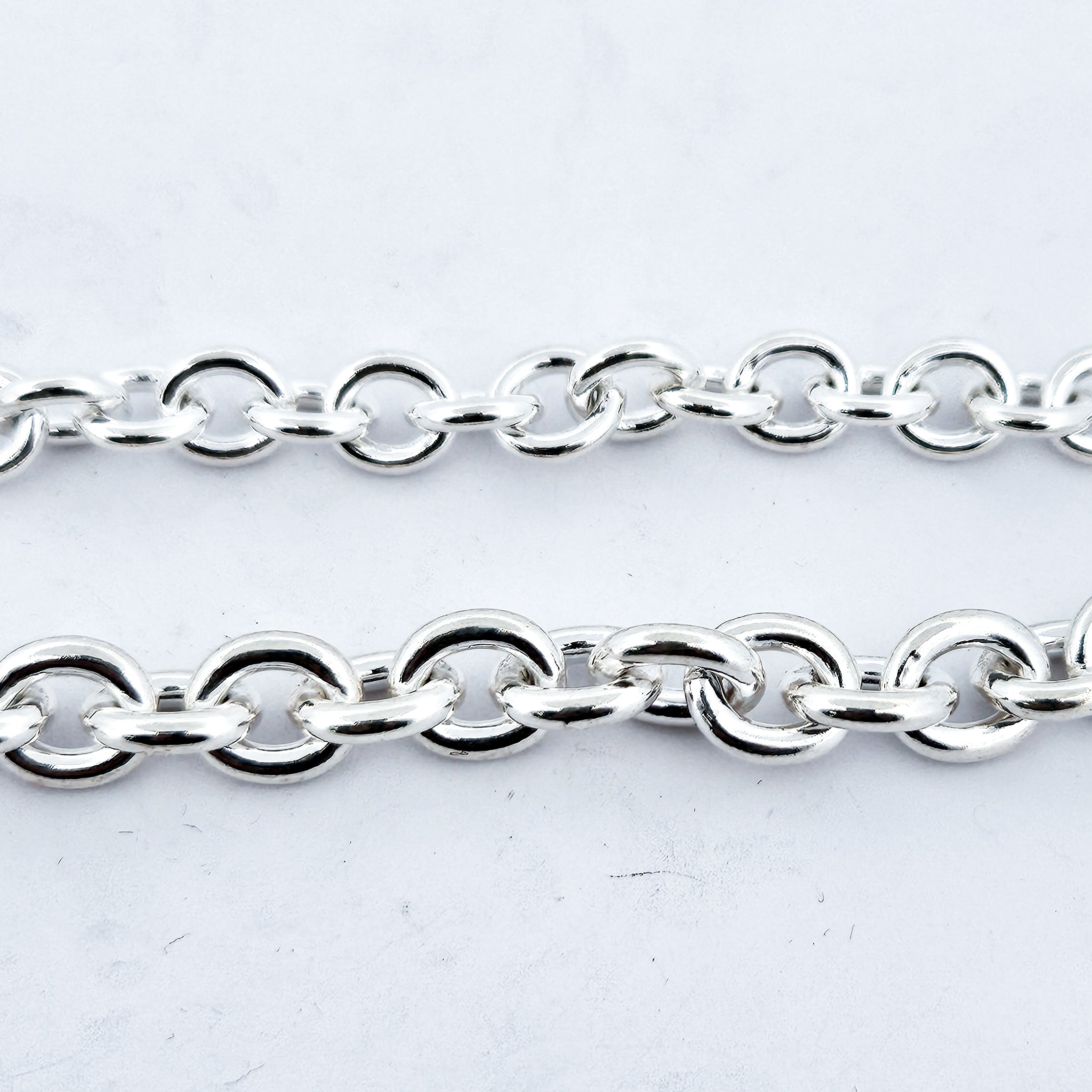 Collection of Solid Heavy Cable Chain 6mm in Sterling Silver in a gallery layout