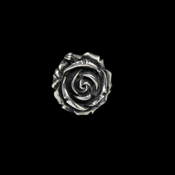 Collection of Silver Rose Lapel Pin in a gallery layout