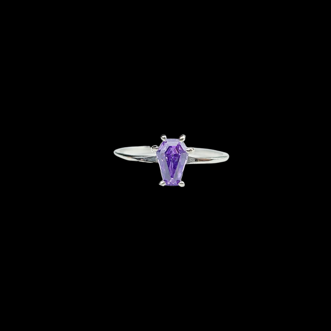 Collection of Purple Coffin Ring - Inchoo Bijoux in a gallery layout