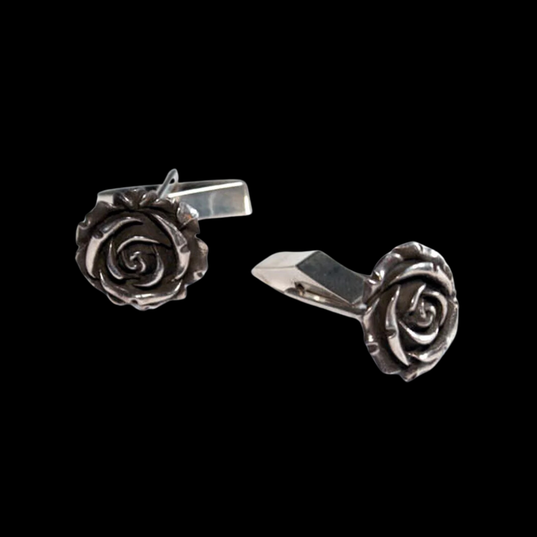 Collection of Rose Cufflinks - Inchoo Bijoux in a gallery layout
