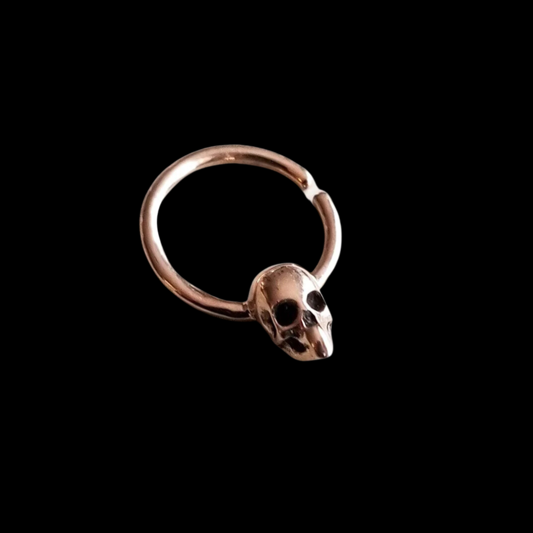 Collection of Rose Gold Skull Septum 14K - Inchoo Bijoux in a gallery layout