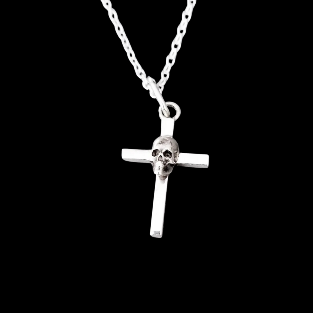 Collection of Silver Skull Cross Pendant - Inchoo Bijoux in a gallery layout