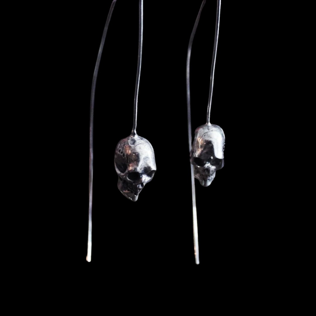 Collection of Skull Drop Earrings - Inchoo Bijoux in a gallery layout