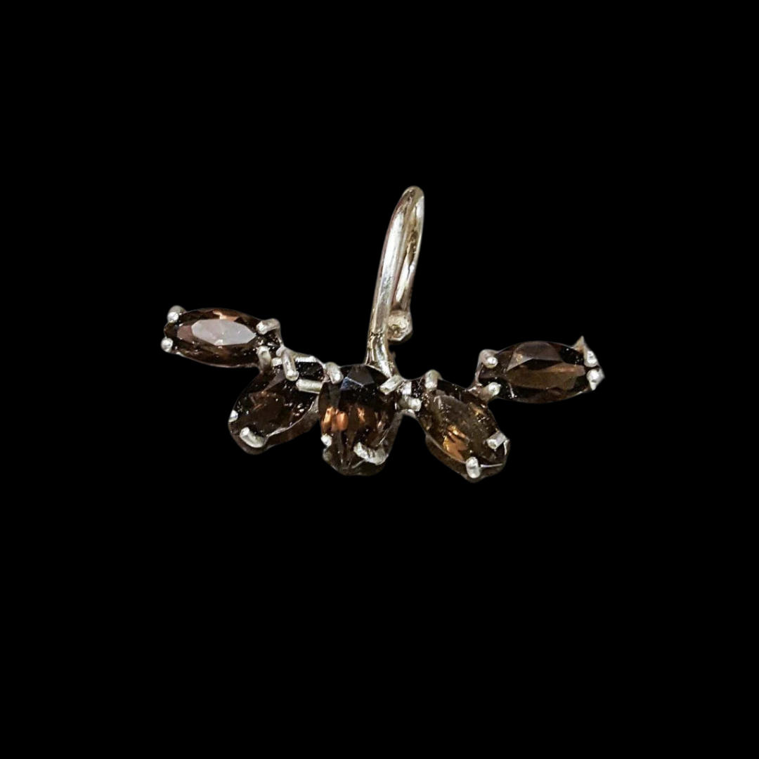 Collection of Smoky Topaz Fake Lip Ring - Inchoo Bijoux in a gallery layout