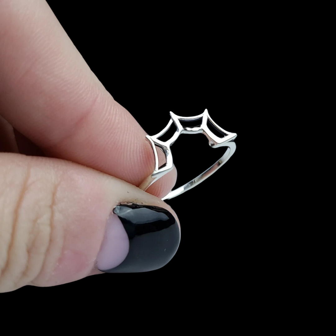 Collection of Spider Web Stacking Ring in a gallery layout