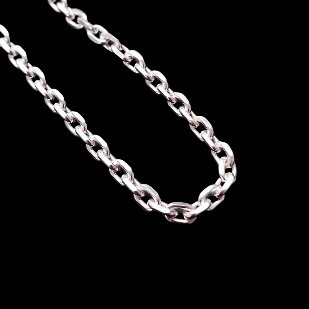 Collection of Sterling Silver 3.4 mm Heavy Cable Chain - Inchoo Bijoux in a gallery layout