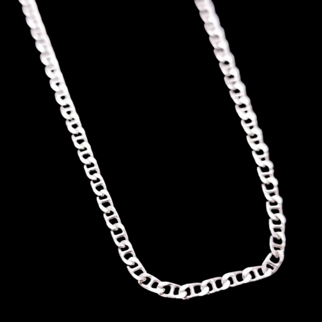 Collection of Sterling Silver Flat Mariner 2.3mm Chain - Inchoo Bijoux in a gallery layout