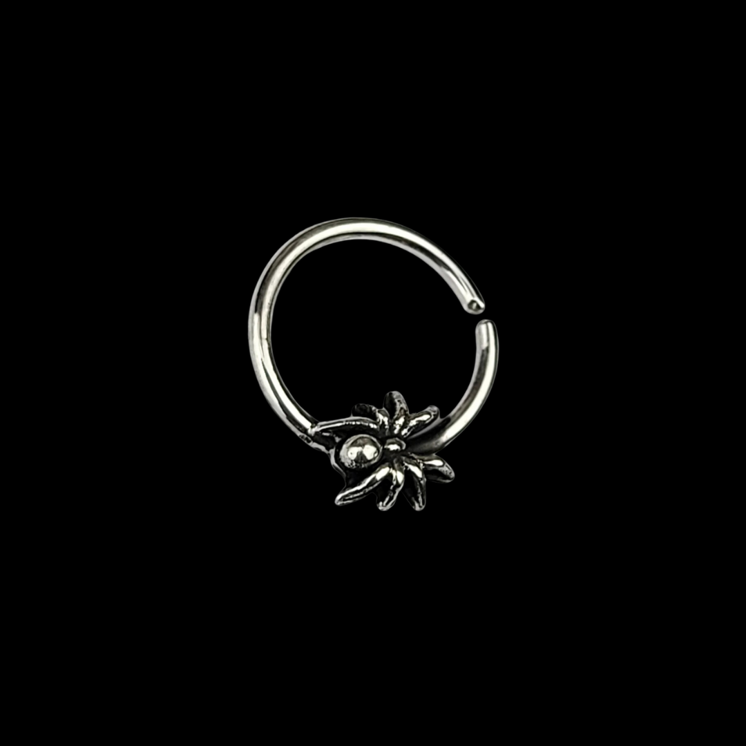 Collection of Tiny Spider Septum Piercing - Inchoo Bijoux in a gallery layout