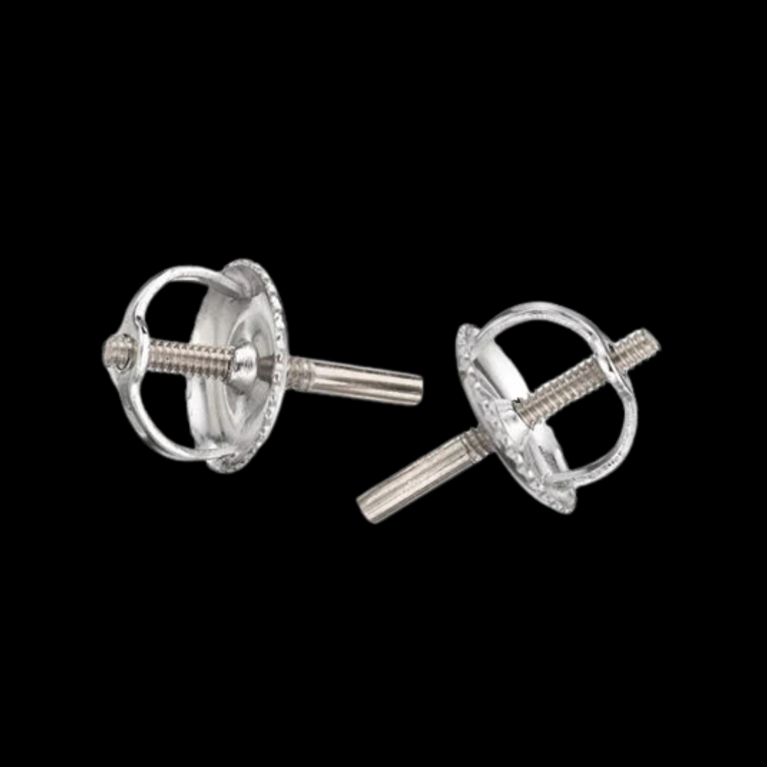 Collection of White Gold Screw On Backings 14K Add On - Inchoo Bijoux in a gallery layout