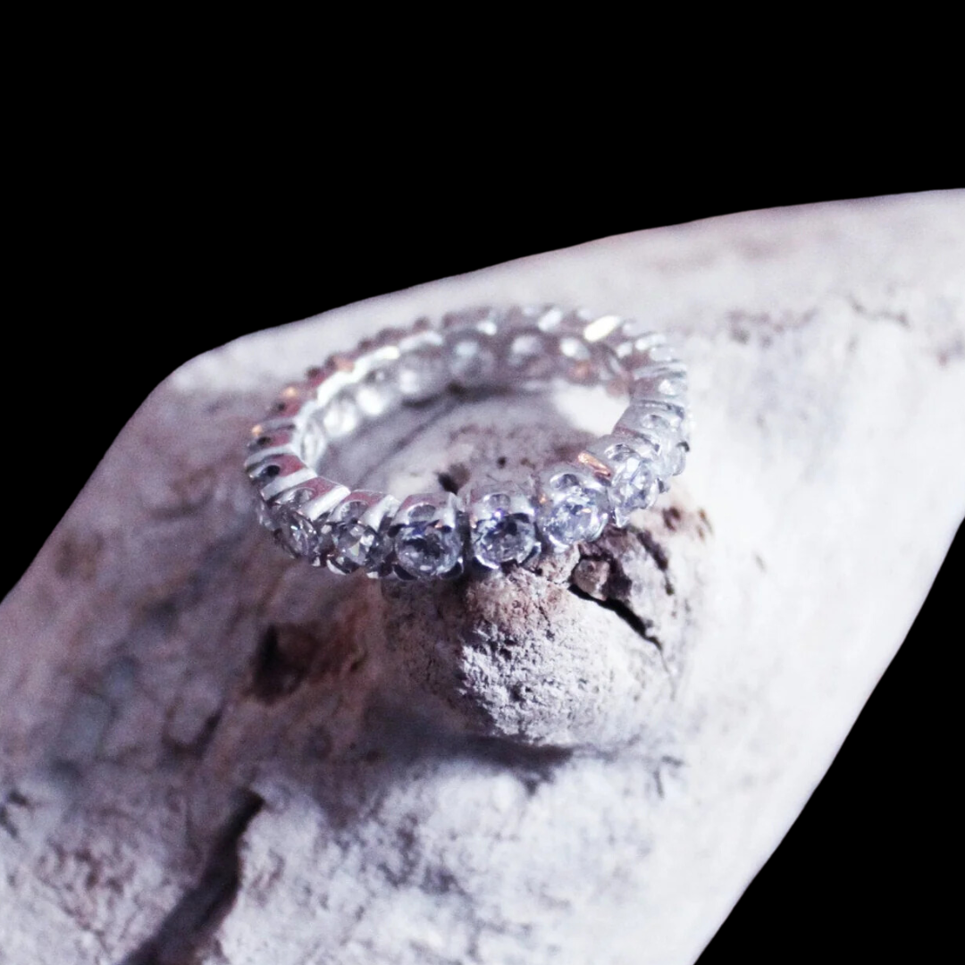 Collection of Eternity Wedding Ring 3mm - Inchoo Bijoux in a gallery layout