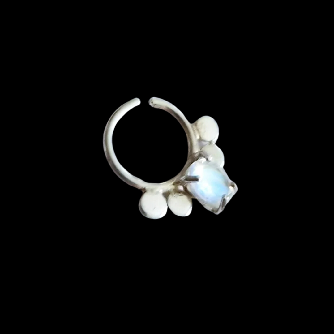 Collection of Rainbow Moonstone Statement Septum - Inchoo Bijoux in a gallery layout
