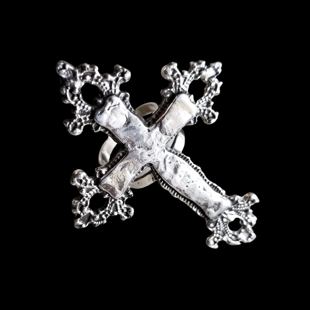 Collection of Large Crucifix Ring - Inchoo Bijoux in a gallery layout
