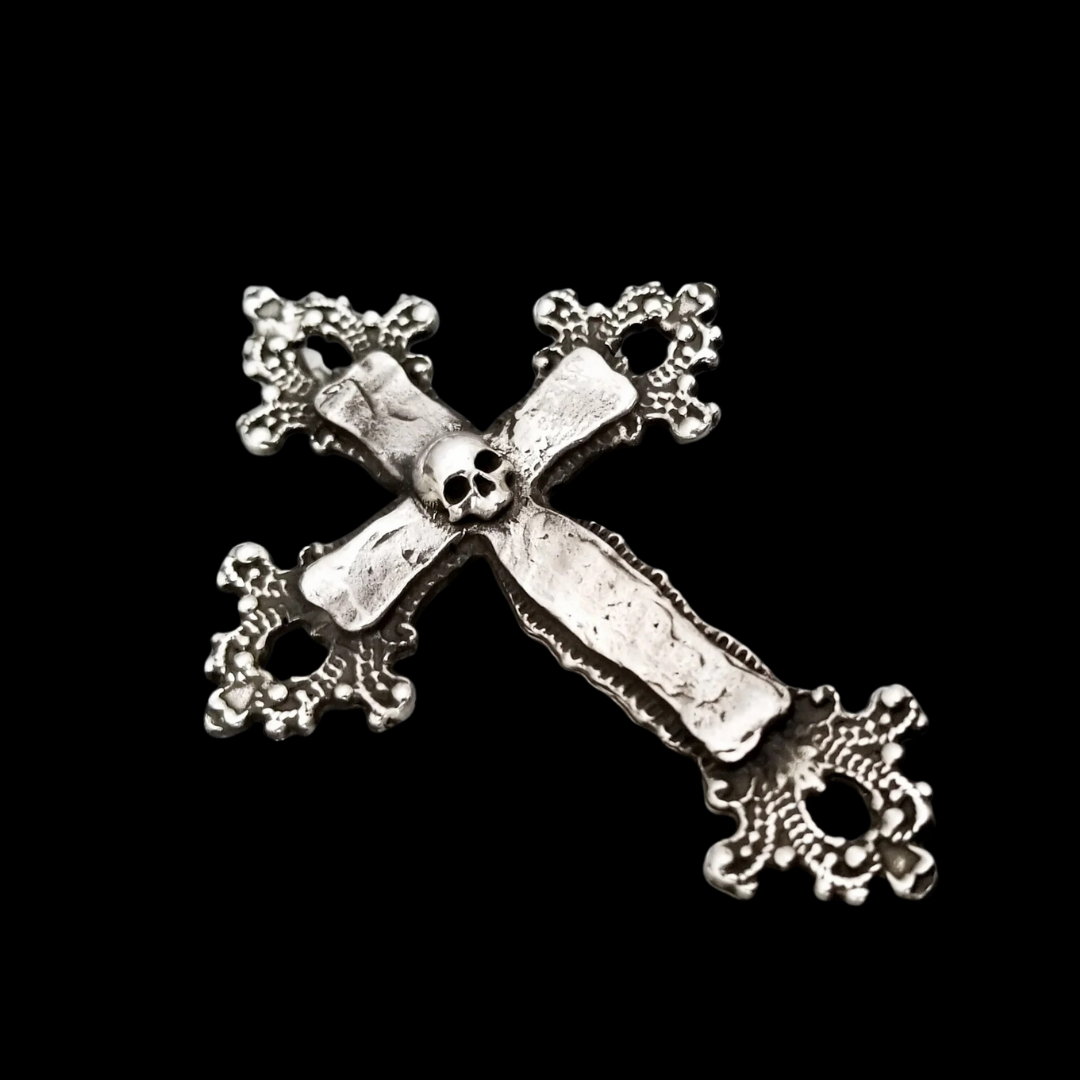 Collection of Large Gothic Cross and Skull Earrings - Inchoo Bijoux in a gallery layout
