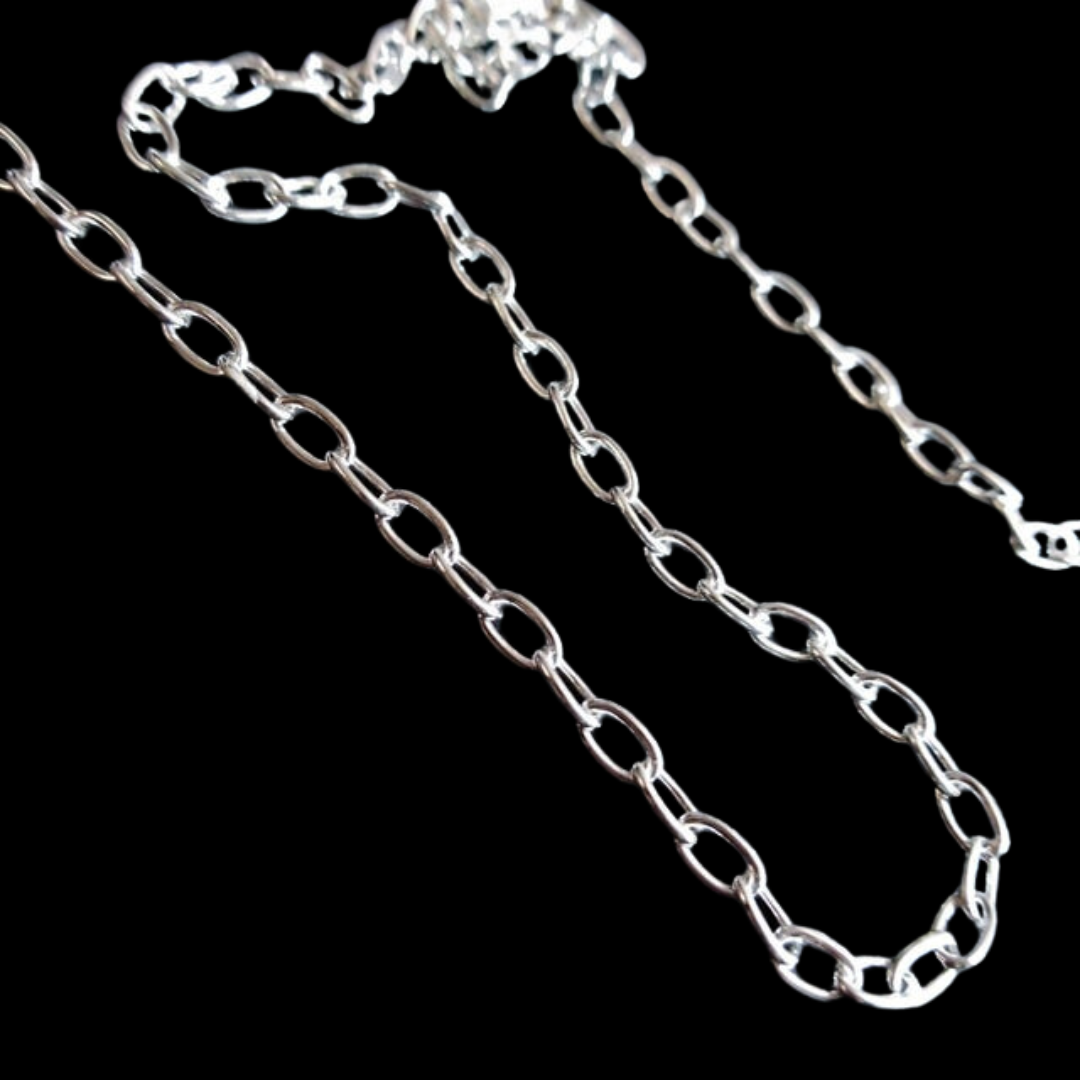 Collection of Massive Sterling Silver 5mm Cable Chain - Inchoo Bijoux in a gallery layout