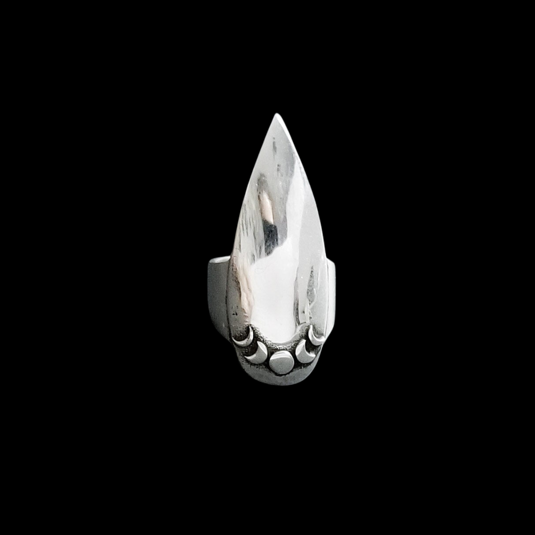 Collection of Moon Phase Stiletto Claw Ring - Inchoo Bijoux in a gallery layout