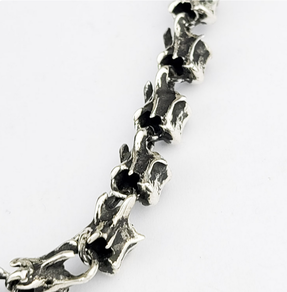 Collection of Thin Vertebrae Chain, Spine Necklace, - Inchoo Bijoux in a gallery layout